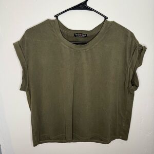 Fashion Nova Olive Green Women's Crop Top